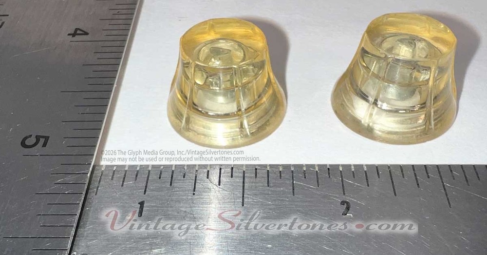 Silvertone Harmony 1478 knobs-pair circa 1964