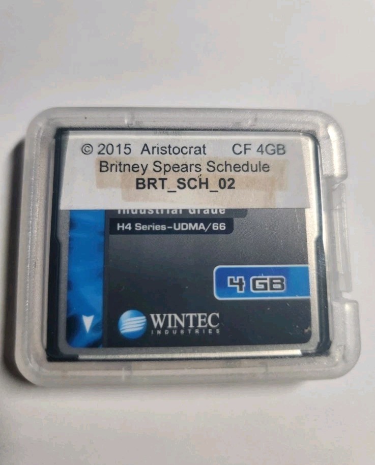 Aristocrat Software Britney Spears Schedule