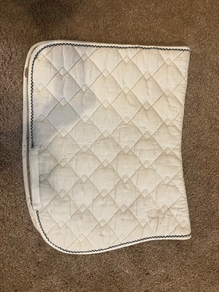 Roma white all purpose wick easy full size saddle pad