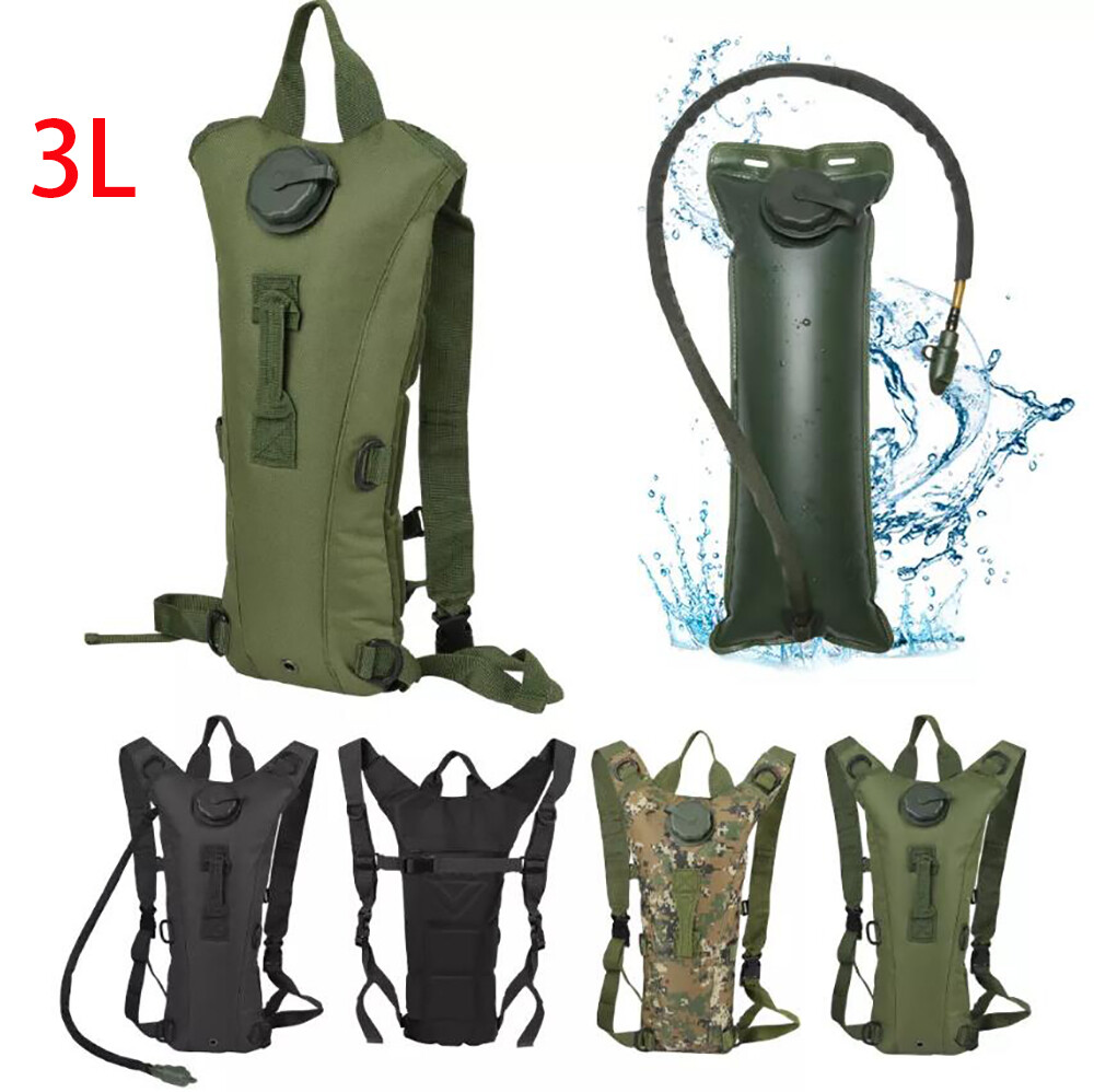 3L Hydration Backpack with Detachable Water Bladder Bags Tactical Molle Daypack