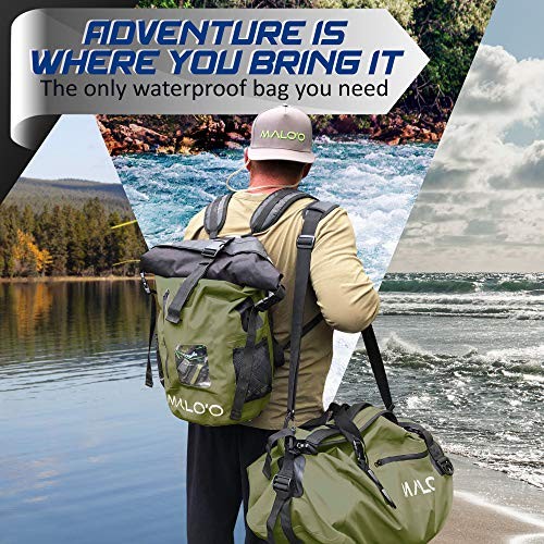 Roll-Top Duffle 60L Dark Green