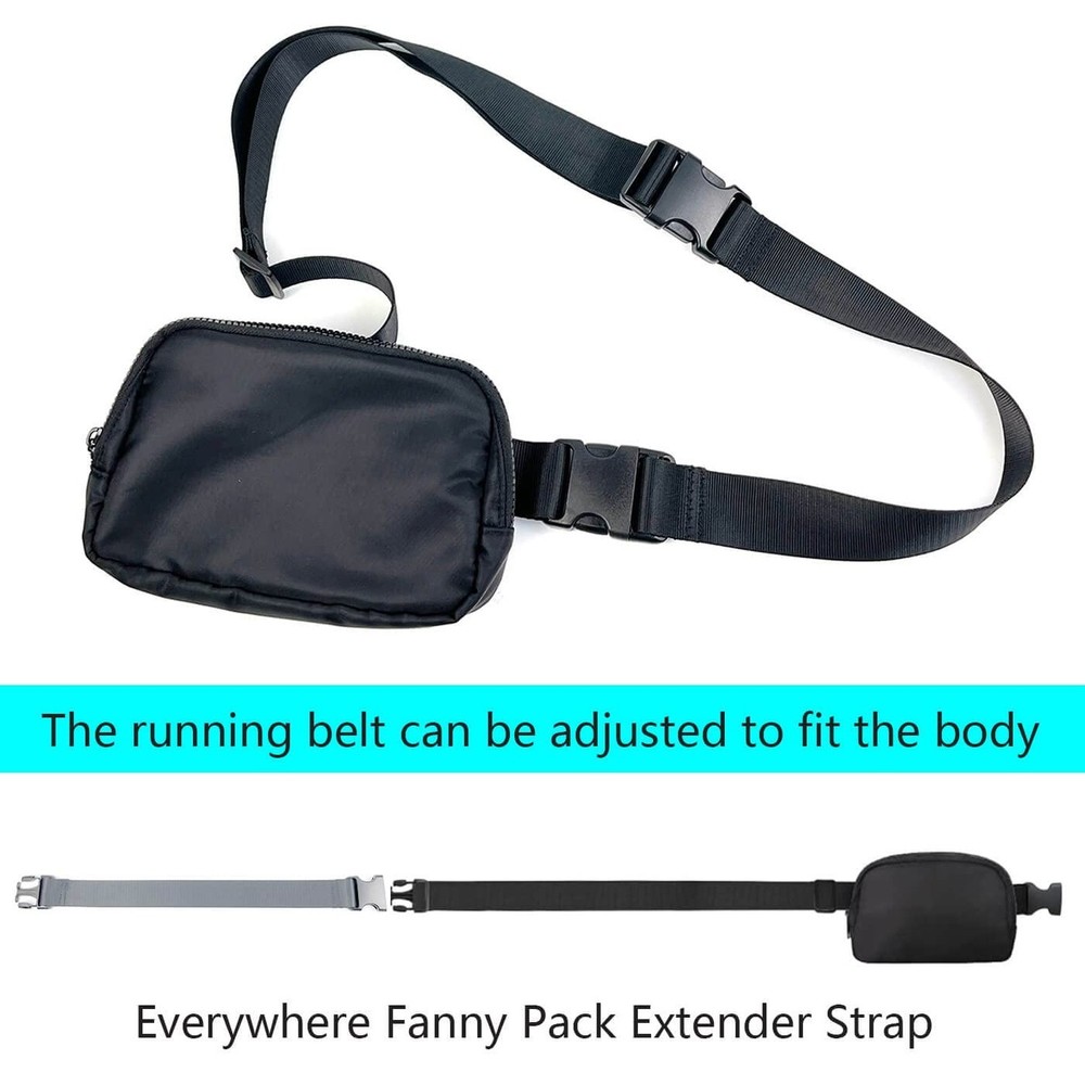 Fanny Pack Belt Extender Adjustable Elastic Strap, Waist Bag Belt Extender