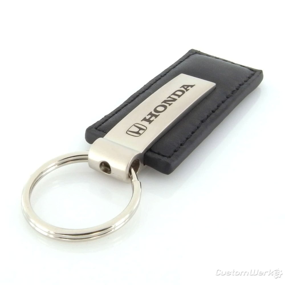 Honda Leather Keychain (Black)