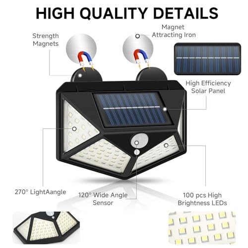 Magnetic RV Light Solar Light with Super Strong Magnet – Motion Sensor Lights
