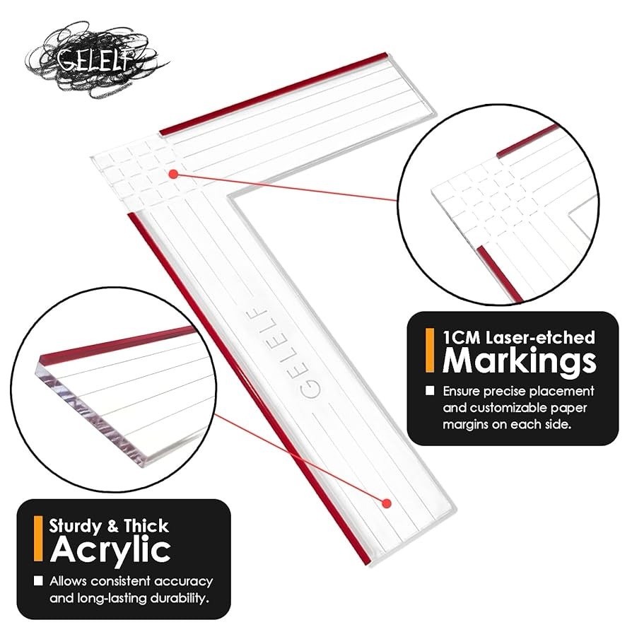 Gelelf Paper Positioning Tool 5cm 2 Pcs