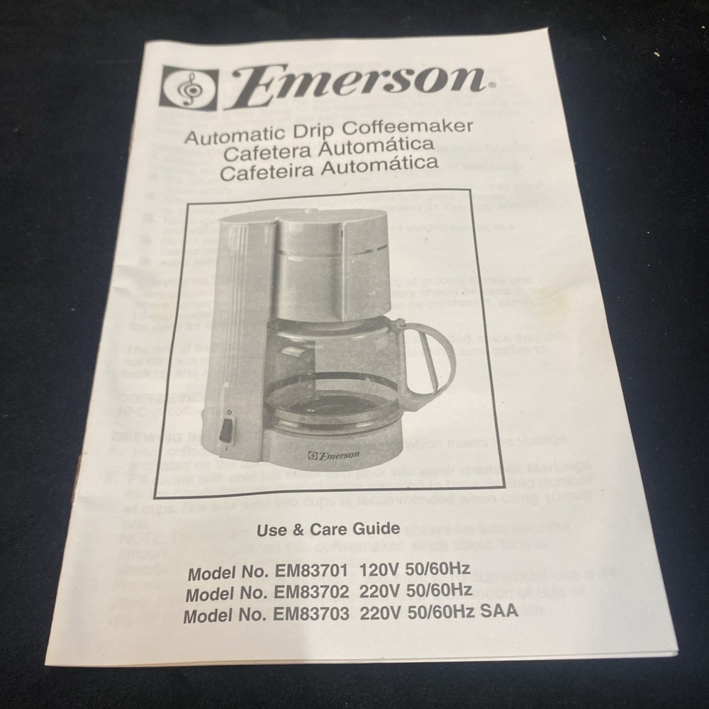 Emerson 12 Cup Automatic Drip Coffee Maker NOS UNUSED