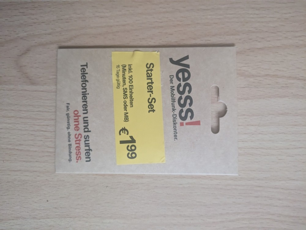 Yesss! Simcard Austria +43