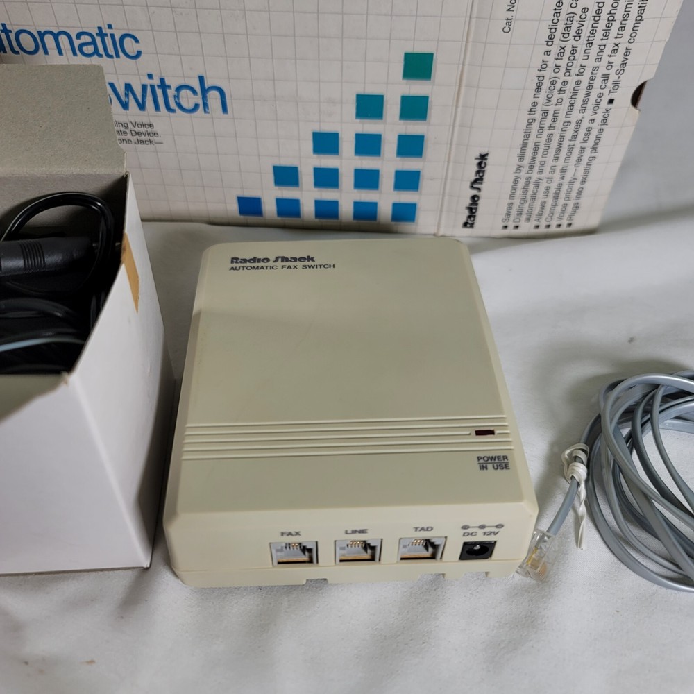 Radio Shack Automatic Fax Switch 43-1244