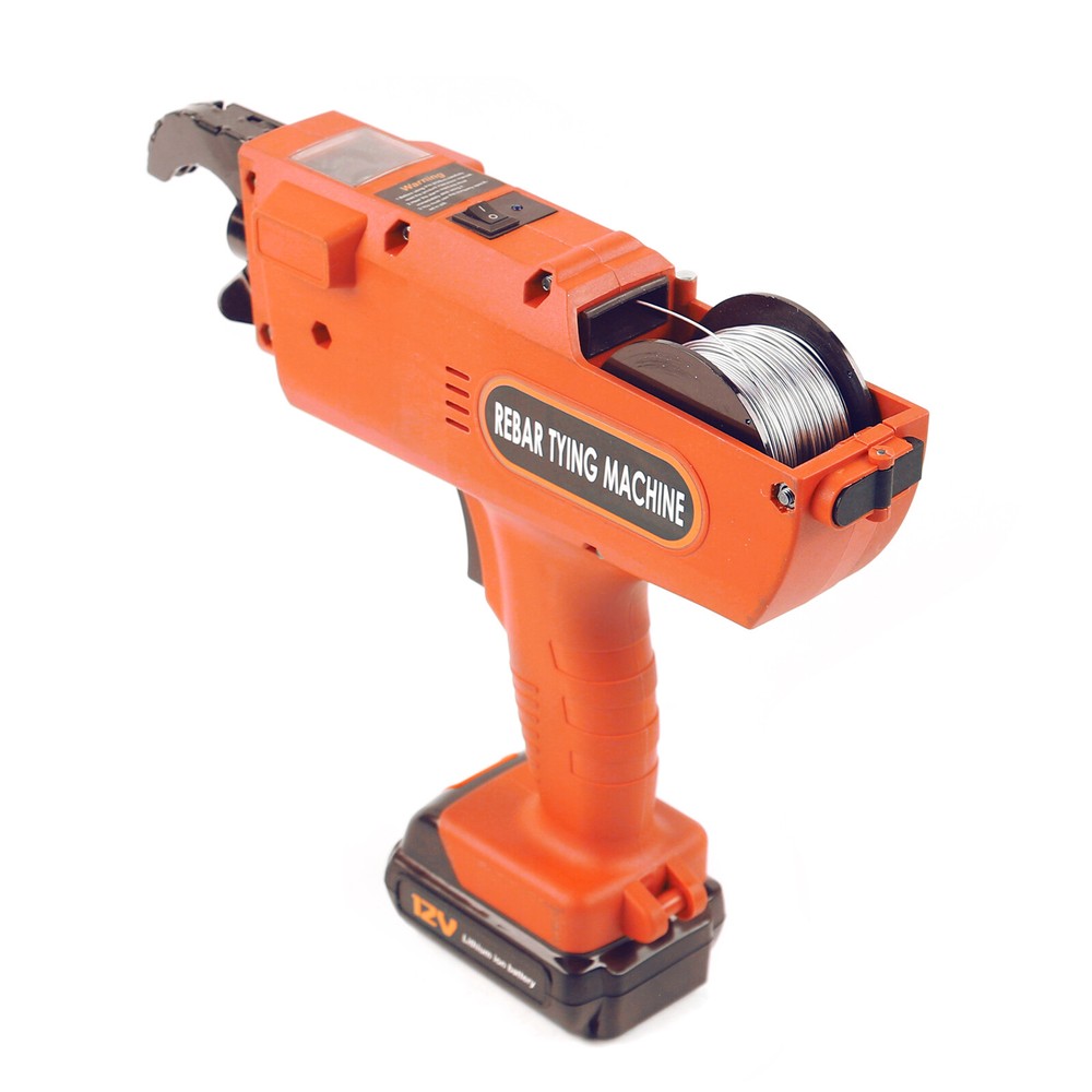 8-34mm Automatic Handheld Rebar Tier Tool Building Tying Machine w/ Storage Box