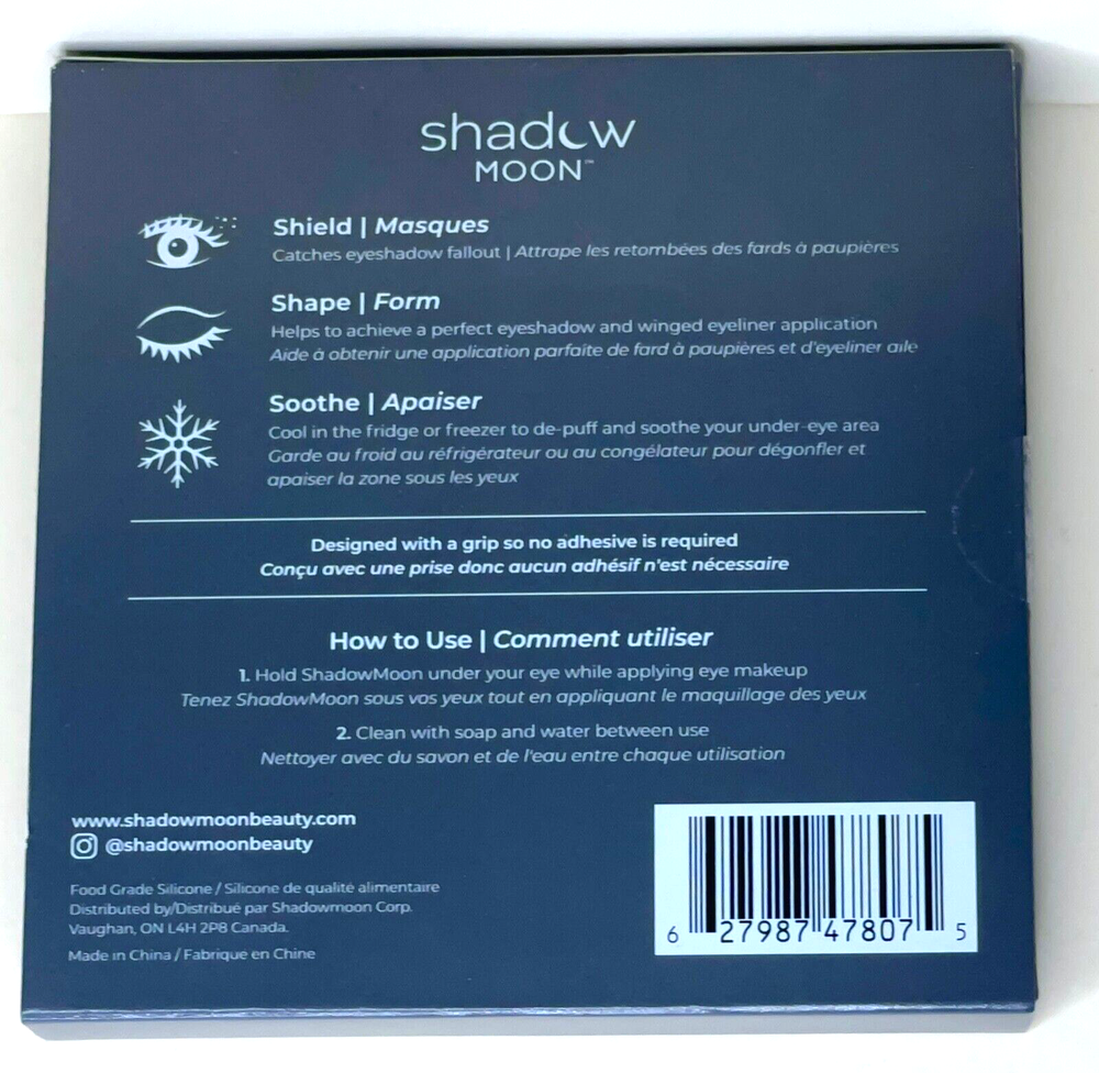 Shadow Moon Silicone Reusable Shadow Shield NIB Pink