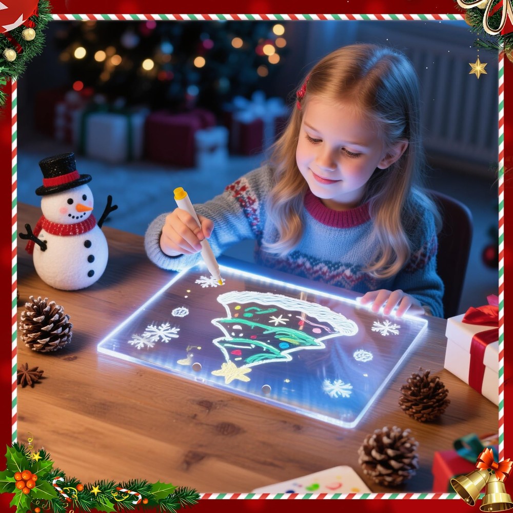 Lumiboard LED Drawing Board, Note Acrylic Dry Erase Small