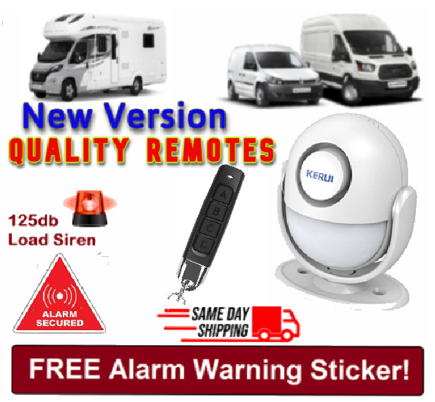 RV-Van-Car-Camper-Motorhome Wireless Remote Alarm Security Entry Motion Sensor