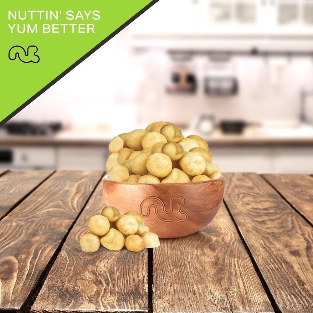 NUT CRAVINGS - Roasted & Salted Macadamia Nuts - No Shell, Whole (16oz - 1...