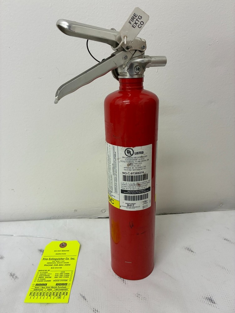 Amerex B417 2.5 lb ABC Fire Extinguisher + Vehicle Spring Bracket DOT 2026 CERT