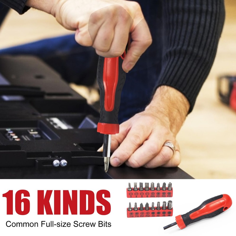 Basic Home Red Tool Kit - 38 Pieces Tool Set with Portable Storage Boxes for ...