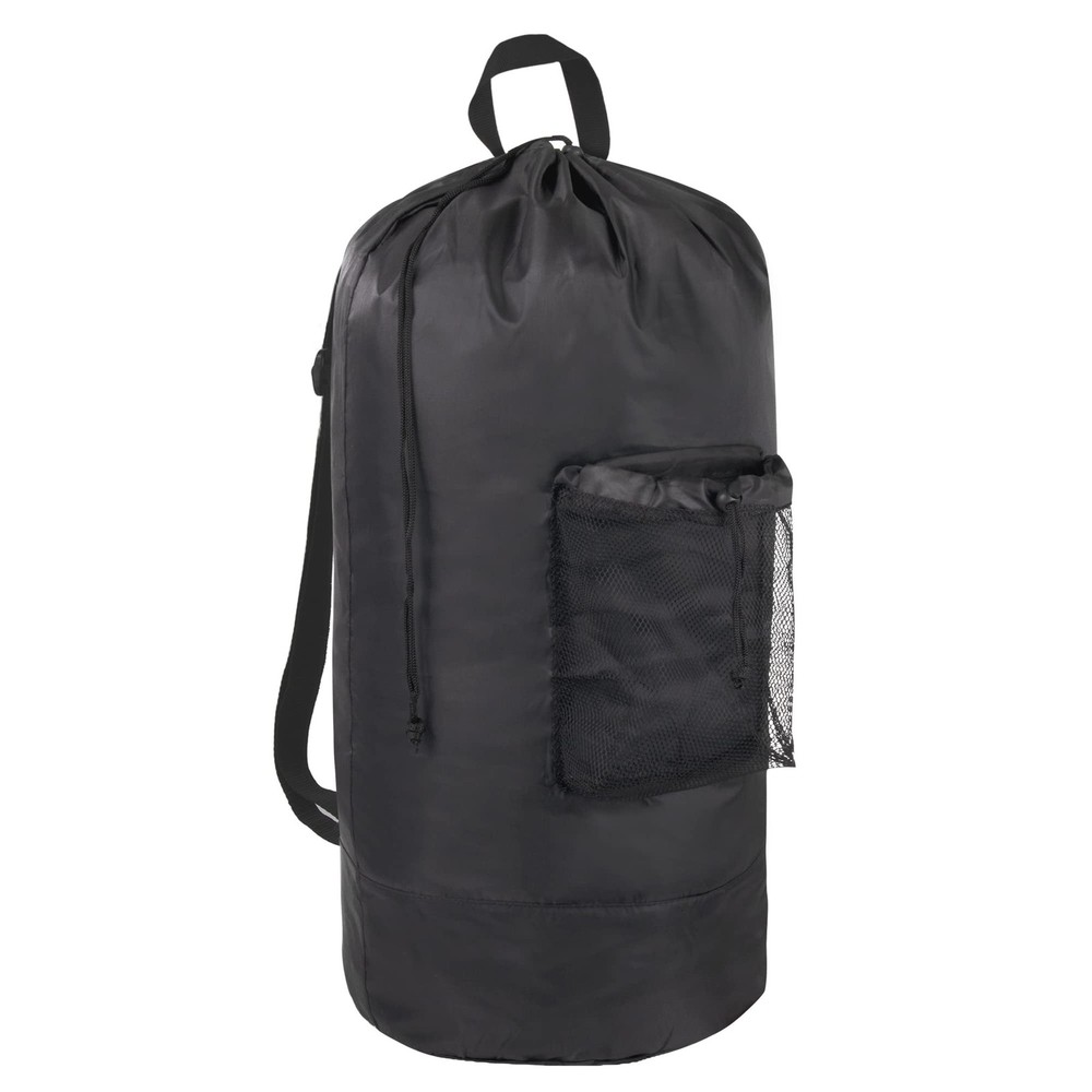 Laundry Bag Backpack with Shoulder Straps and Mesh Pocket Laundry Backpack La...