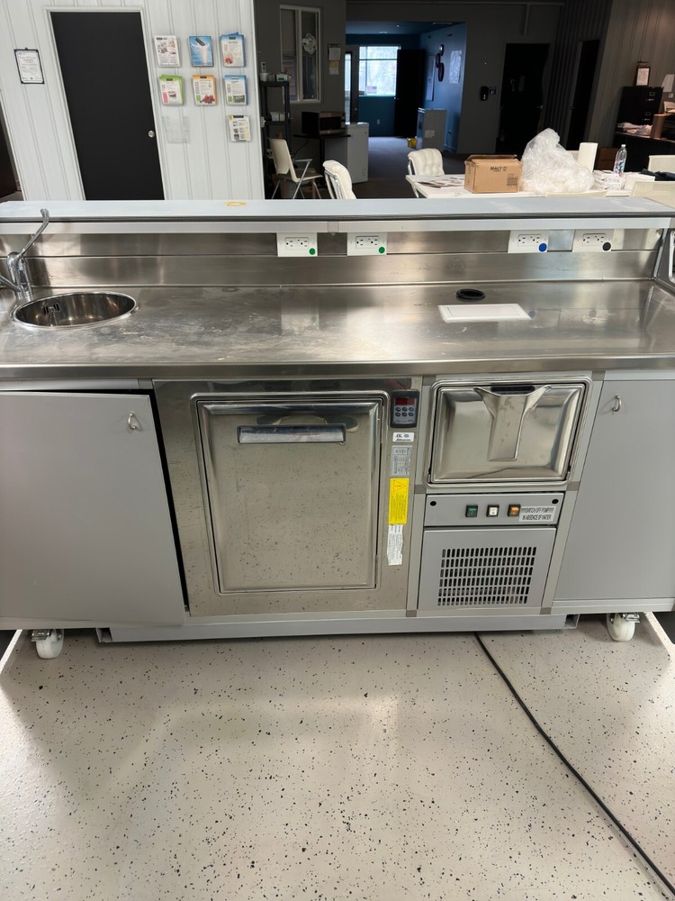 Mobile Coffee Cart On Casters