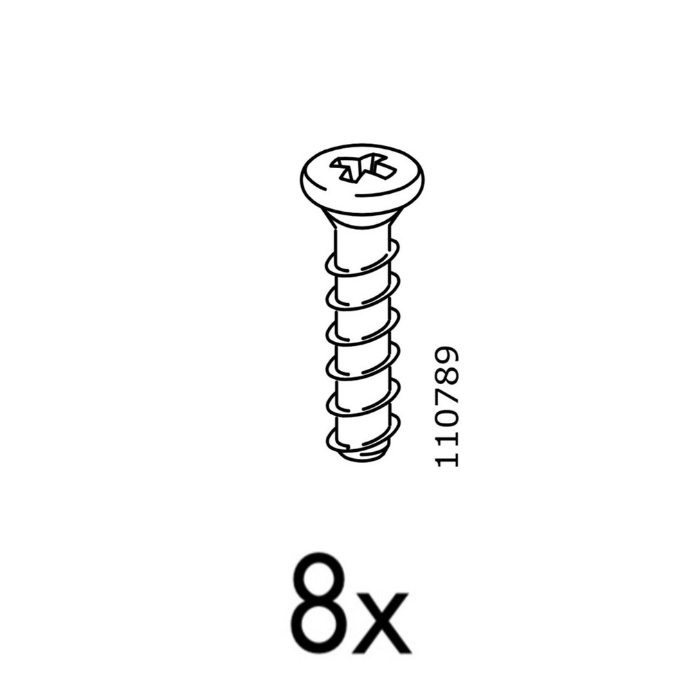 8 IKEA Screws Part # 110789