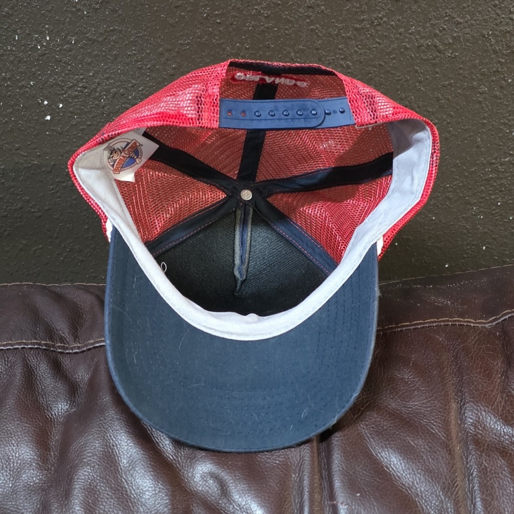 Bubba Gump Shrimp Co What Does Normal Mean Anyway Red Blue Mesh Snapback Hat