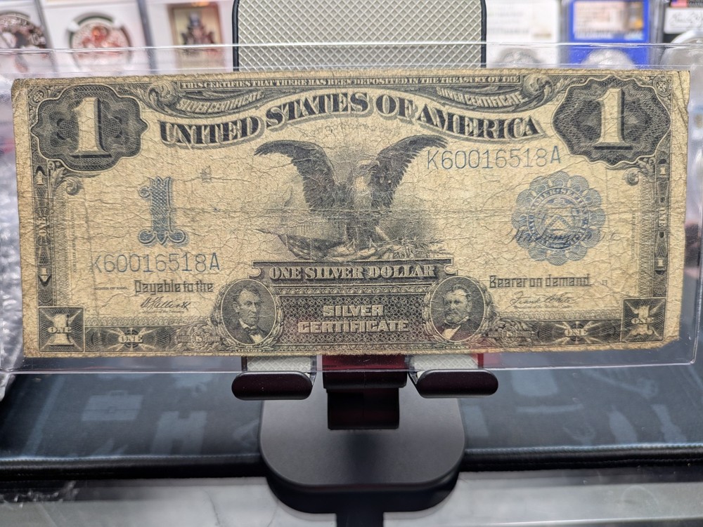 1899 Black Eagle Silver Certificate Federal Reserve Note $1 Large Size Note