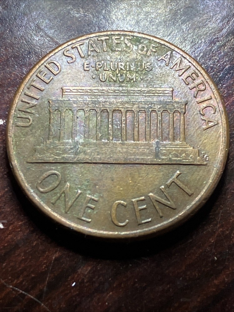 1987 Lincoln Memorial Cent / Penny, Error, Strike Through Wire