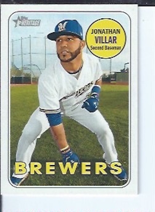 Jonathan Villar 2018 Topps Heritage Short Print