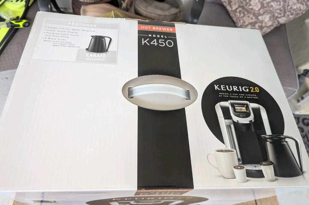Keurig 2.0 K450 Coffee Brewing System Coffee Machine Silver