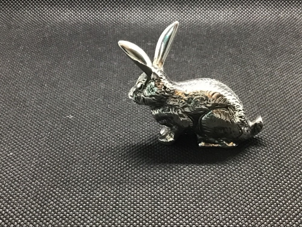 Solid silver rabbit Figure 51 grams