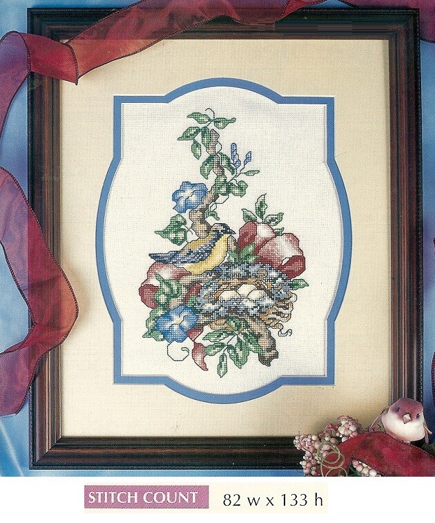 NESTING WARBLER l   -  CROSS  STITCH PATTERN ONLY   HM  QYY