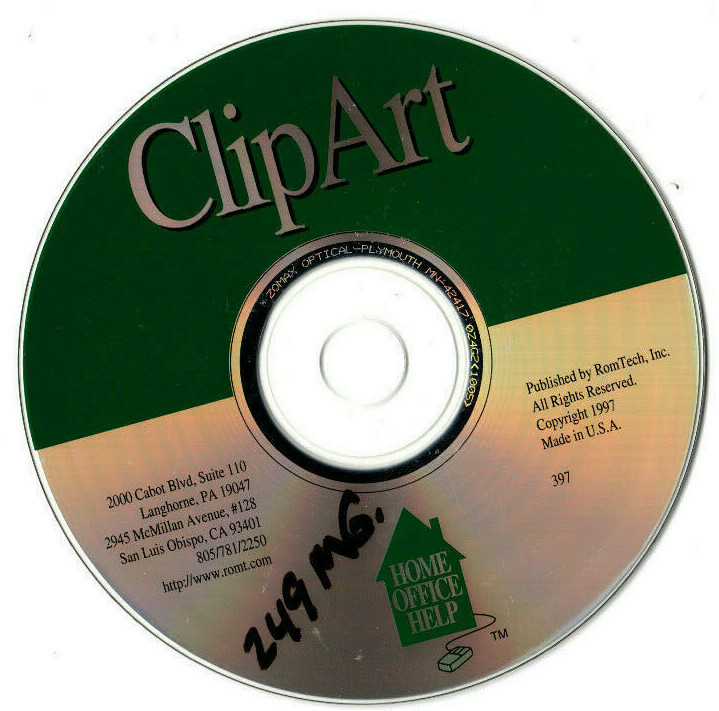 ClipArt - Home Office Help (PC, 1997, RomTech)