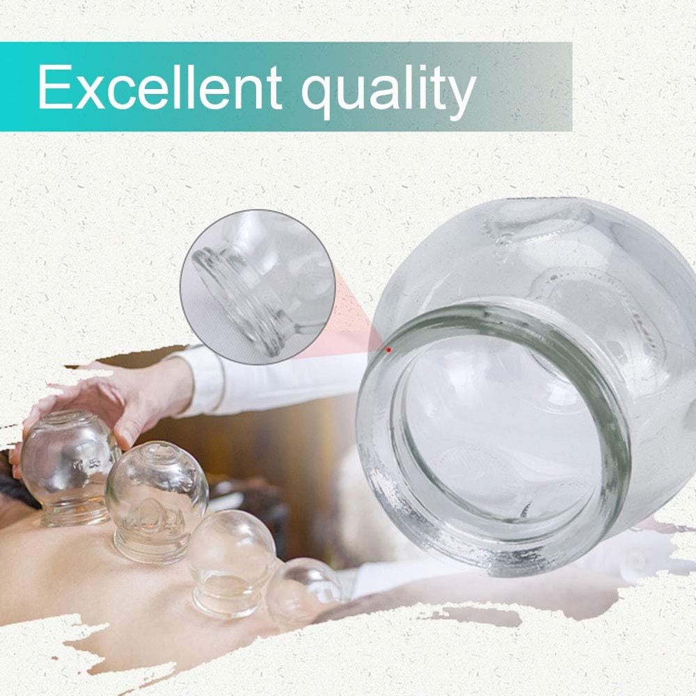 Cupping Therapy Sets,14 Cups Thick Chinese Acupoint Glass Therapy...