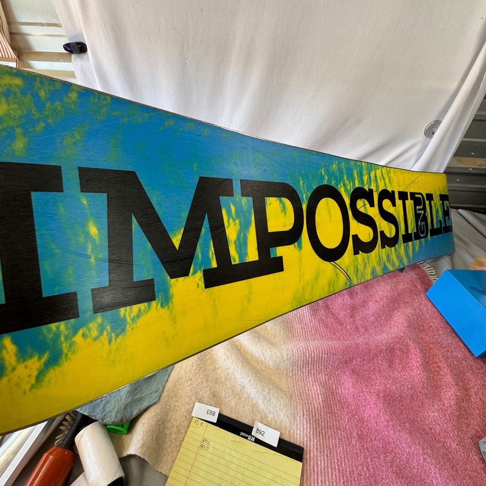 GNU Impossible EC2 BTX Asym Twin Snowboard 152cm + K2 Medium Bindings 26cm (75 c