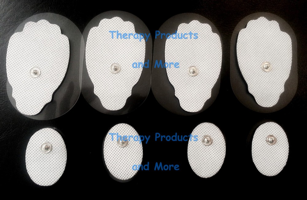 REPLACEMENT ELECTRODE PADS COMBO(4 LG, 4 SM OVAL) for DIGITAL MASSAGER
