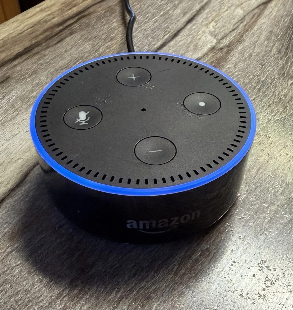 Amazon Echo Dot (2nd Generation) Alexa Smart Speaker - Black RS03QR - Tested