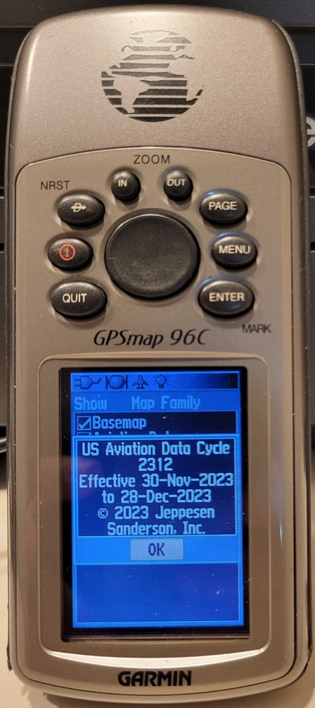 Garmin GPSMAP 96 196 296 396 496 All Current Databases Update Service Jan, 2024