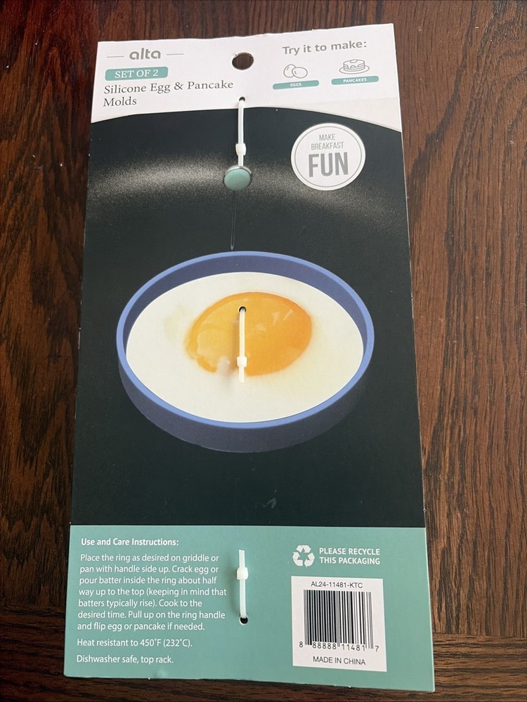 Alta Silcone Egg & Pancake Molds Set Of 2