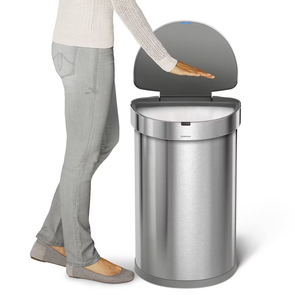 simplehuman Touch-Free Trash Can 45L Motion Sensor Kitchen Touchless Garbage