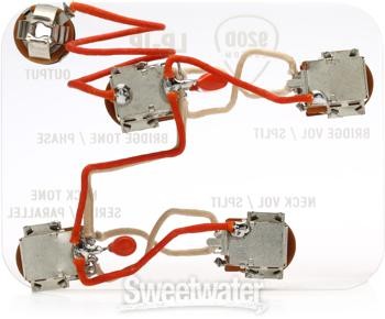 920D Custom Les Paul Wiring Harness with 4 Push-pull Pots