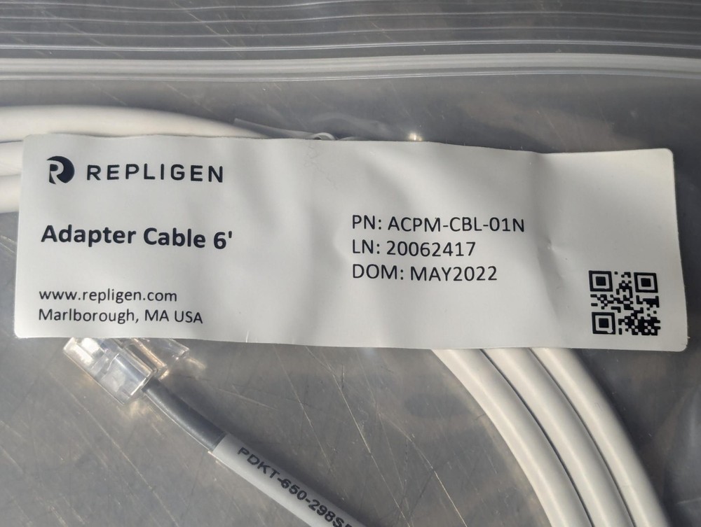 Repligen ACPM-CBL-01N Adapter Cable 6'