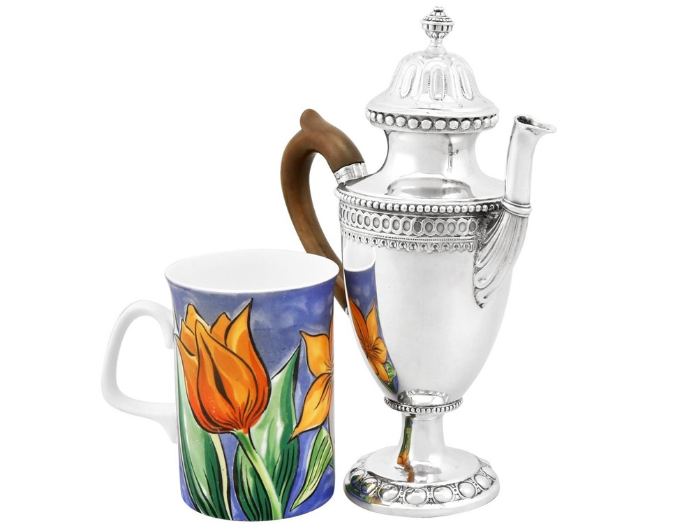 Antique German Silver Coffee Pot