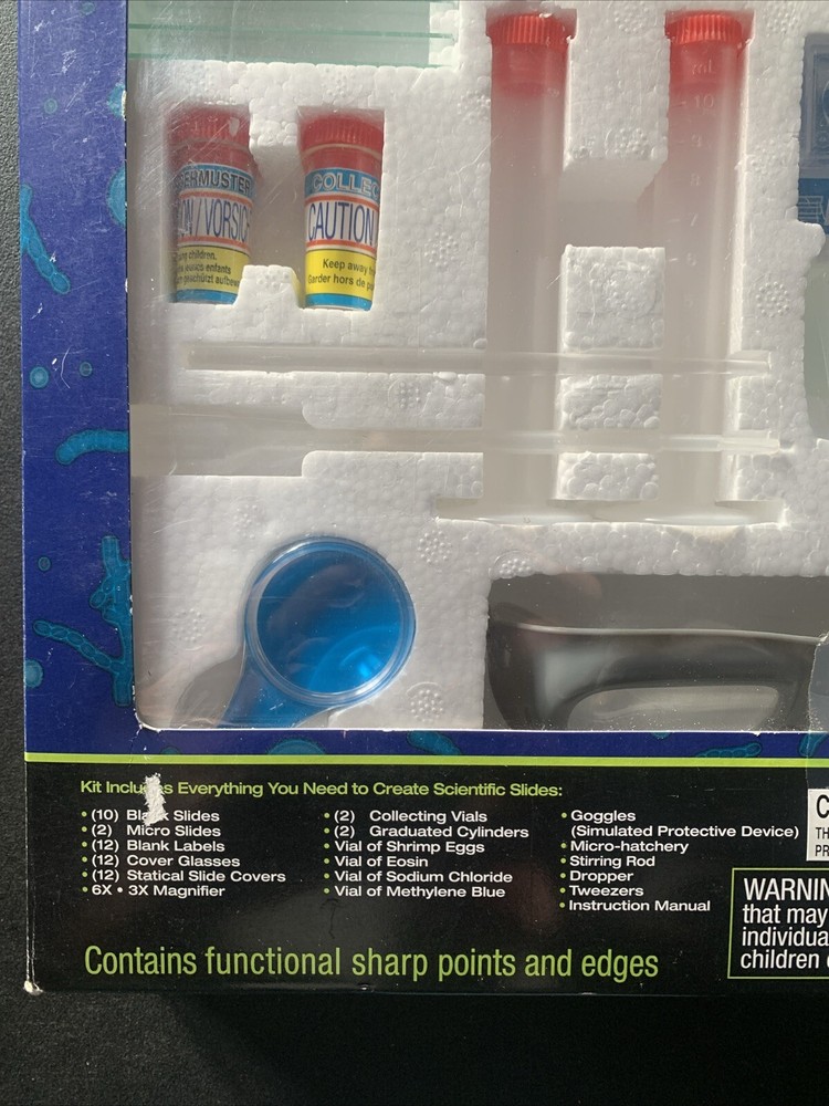 Vintage 1999 Edu Science Slide Making Kit
