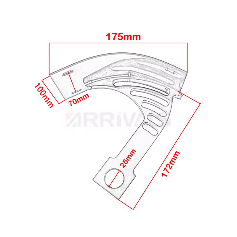 Universal Motorcycle Side Mount License Number Plate Bracket – Black