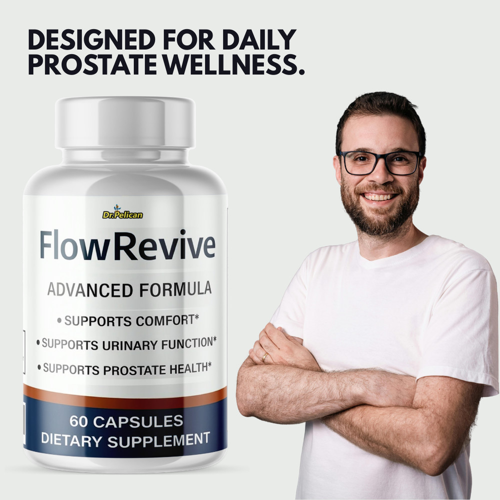 FlowRevive- Prostate Support- 5 Bottles- 300 Capsules