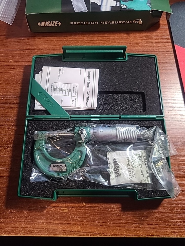 INSIZE 0-1" MICROMETER .0001" RESOLUTION #3203-1A