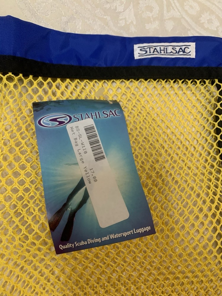 NWT StahlSac mesh Net Bag Large Yellow