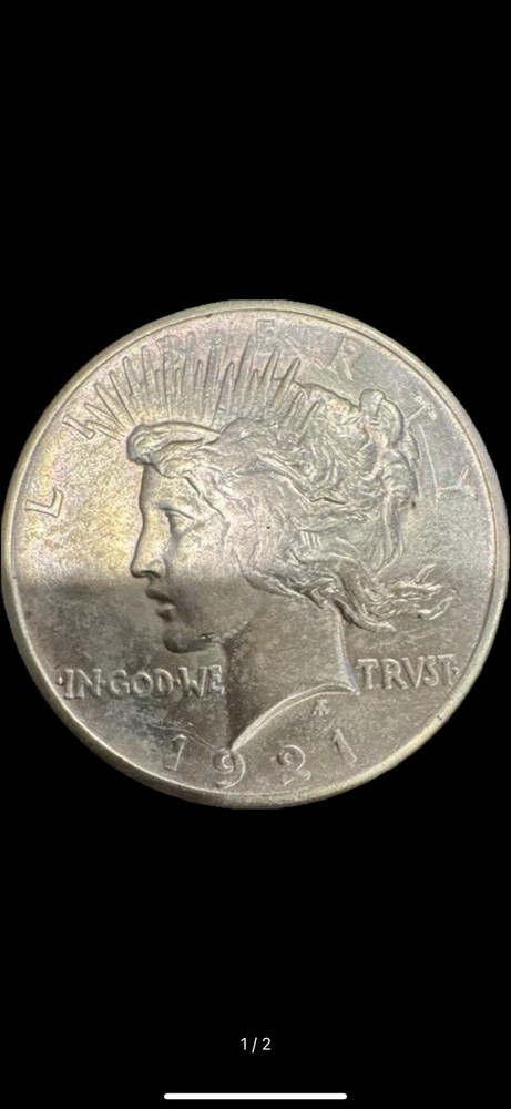 1921 Peace Dollar Silver Coin