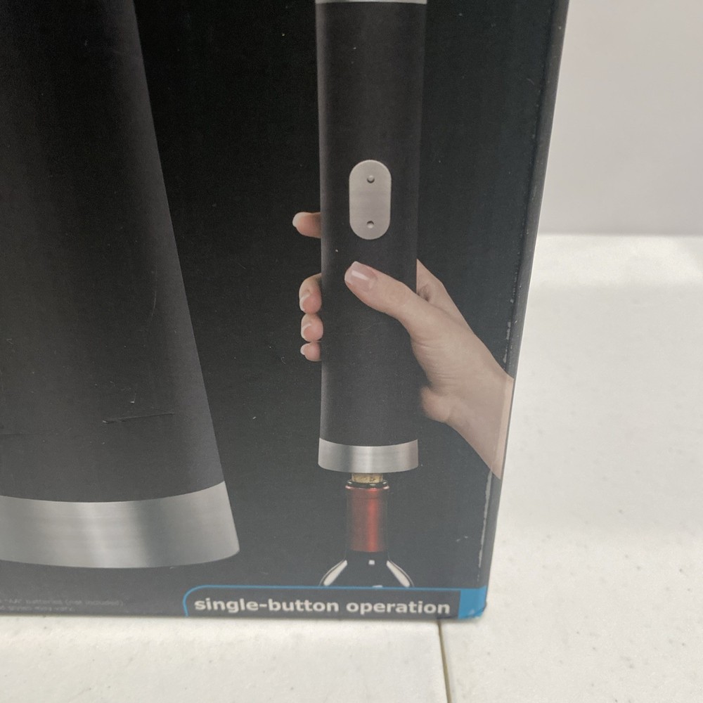Automatic Wine Bottle Opener The Black Series Single Button Operation