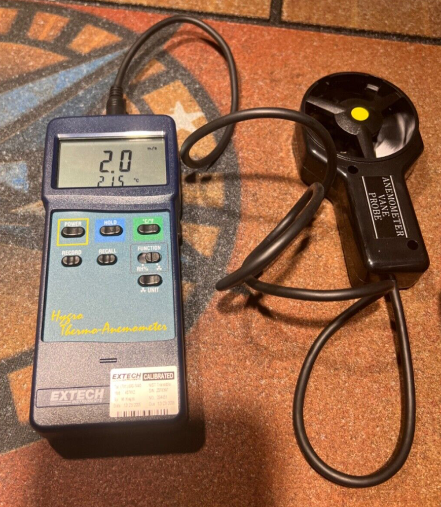 Extech Hygro Thermo-Anemometer model 407412