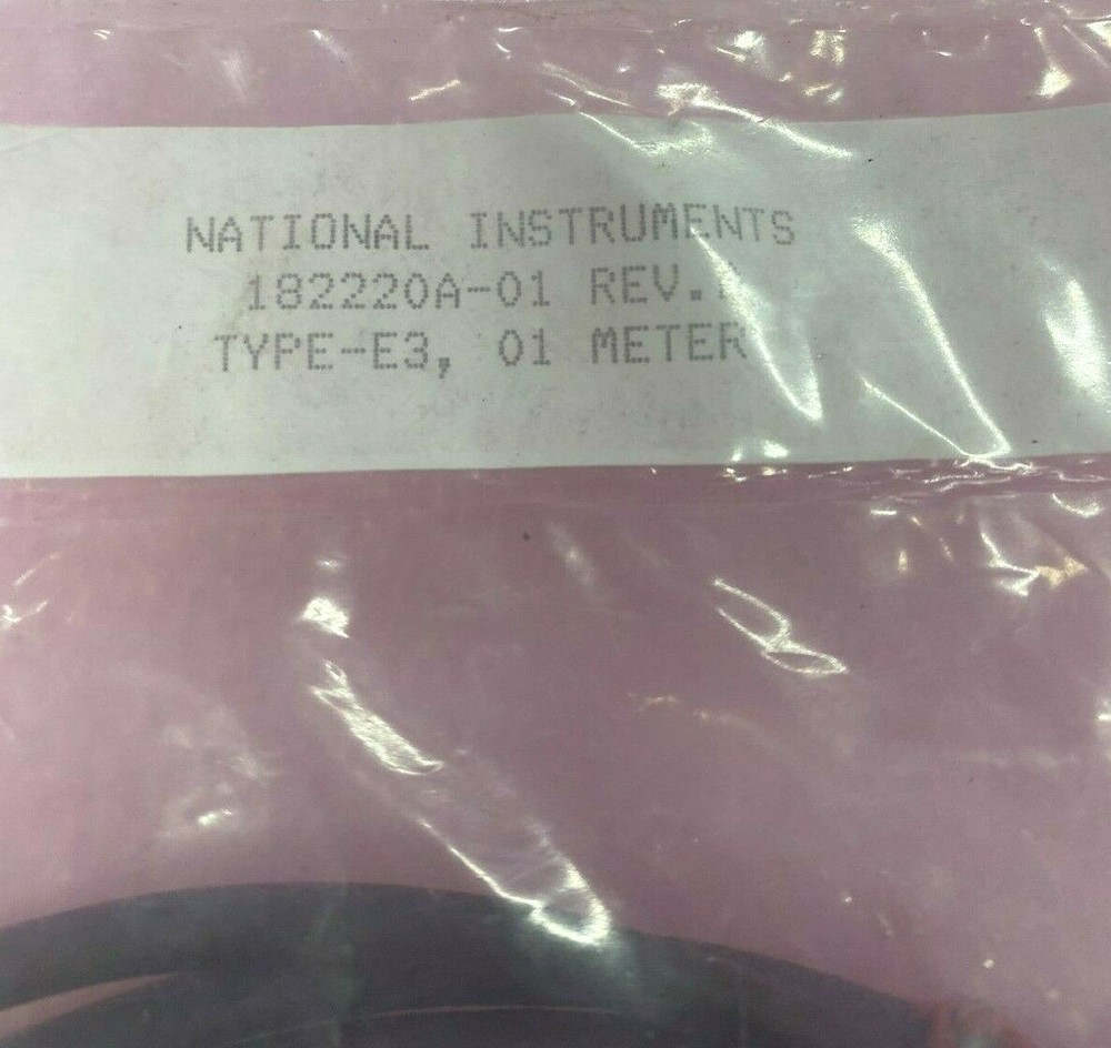 NATIONAL INSTRUMENTS 182220-01 REV A TYPE -E3 CABLE