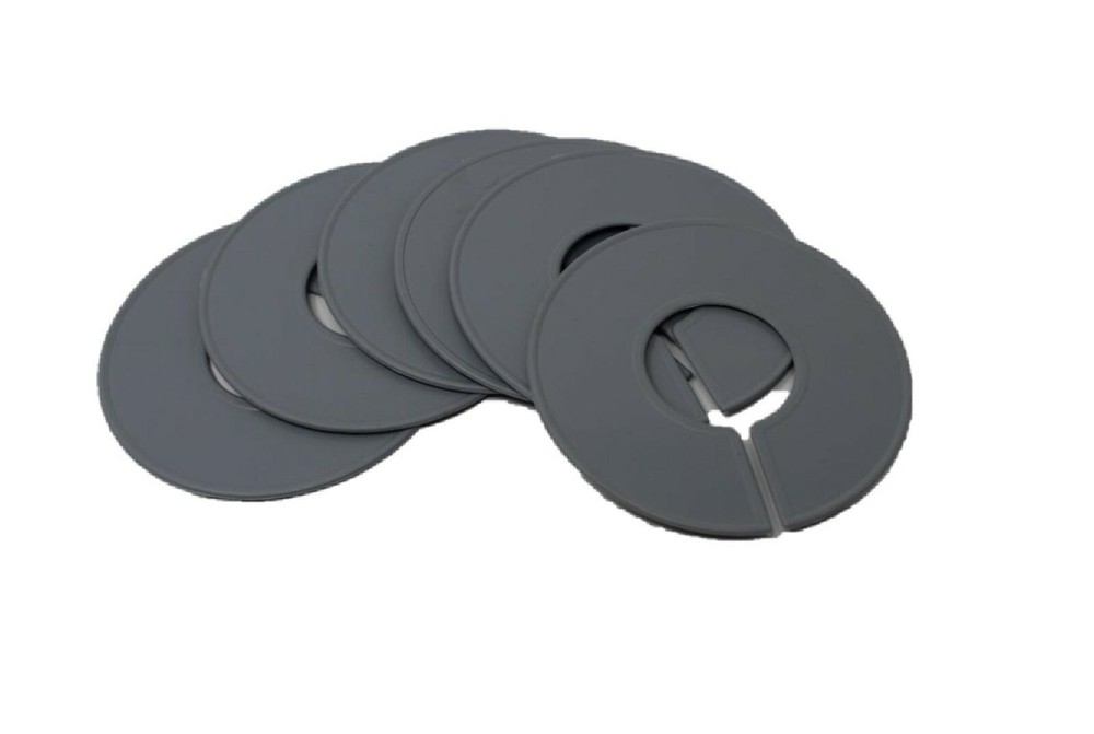 Grey Round Plastic Blank Rack Size Dividers - Multi-pack